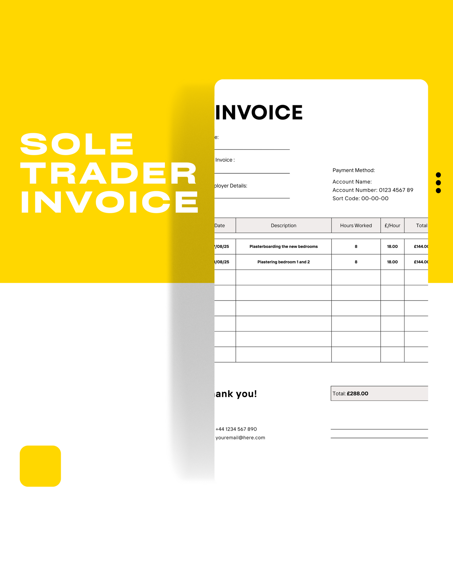 BuildFlow Sole Trader Invoice No.2
